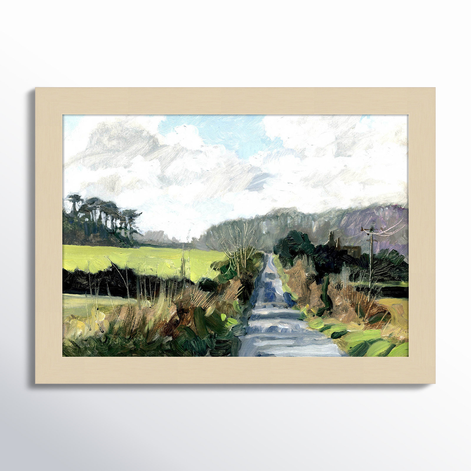 Ceylon "Ripple Lane" Print by Clive Metcalfe, 10" H x 13" W x 1" D, Brown