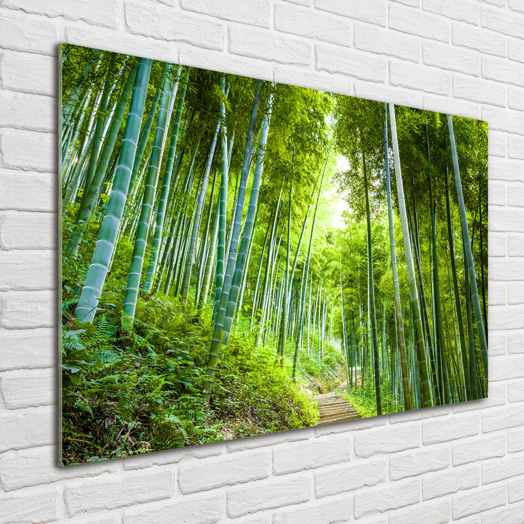 Glasbild Bamboo Forest