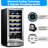 Kalamera Single Zone 14.9'' 30 Bottle Wine Refrigerator with Reversible Door