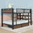 Metal Bunk Bed with Built-in Outlet and Extensive Storage-577917338