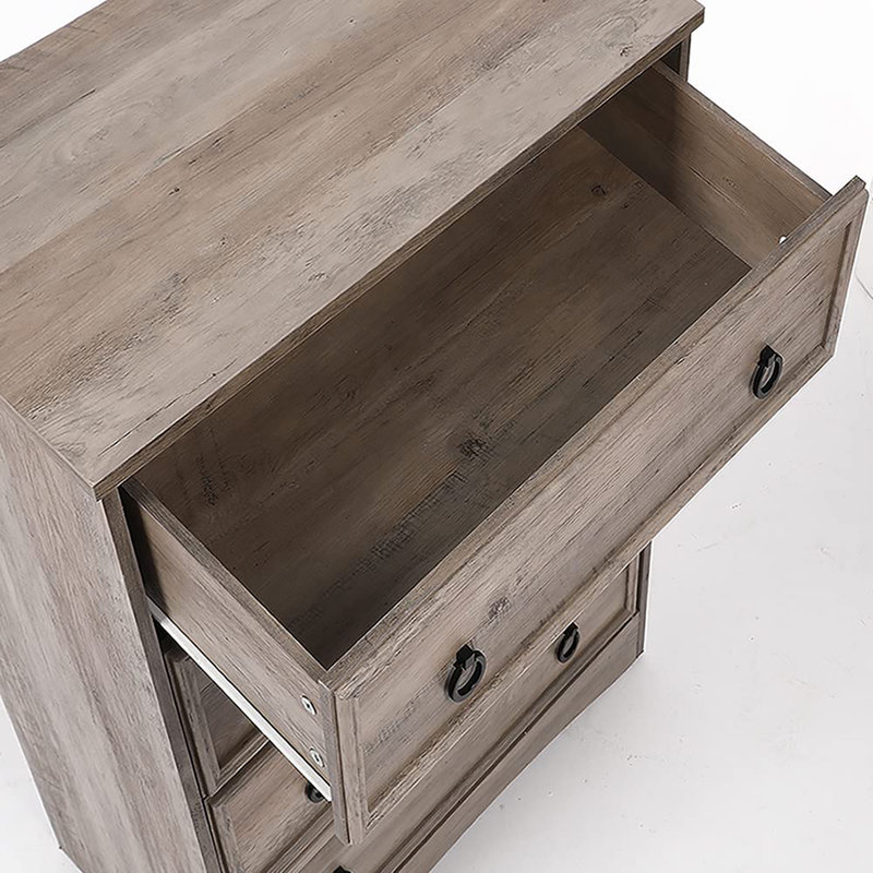 Commode 4 tiroirs Lytton, Gris