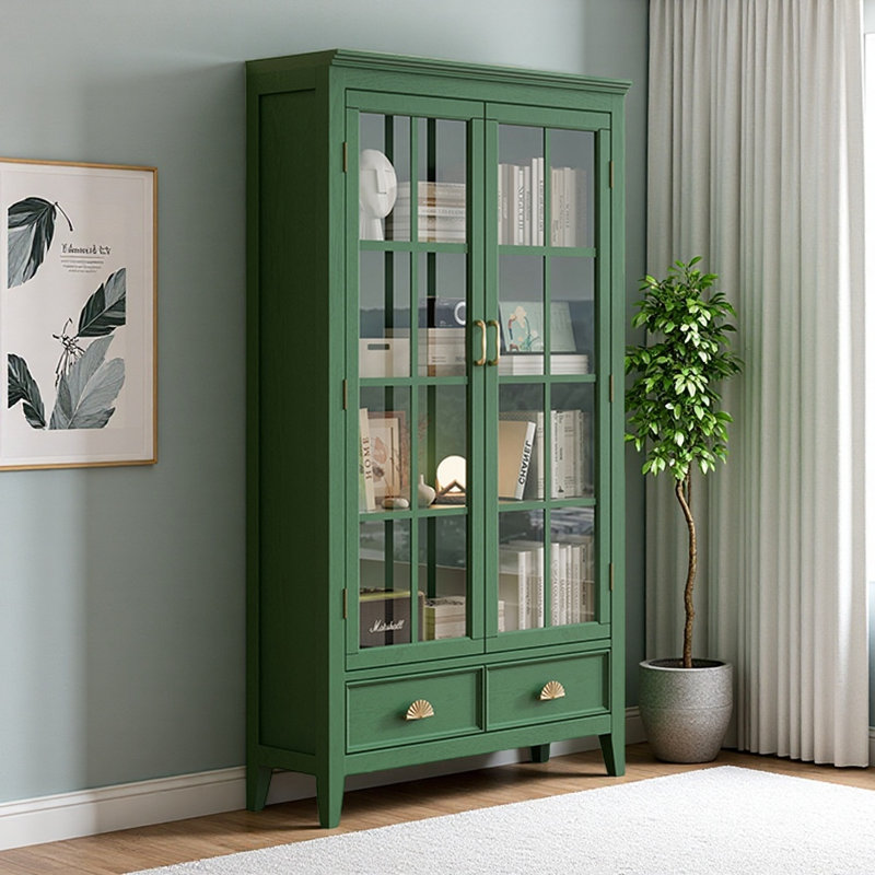 Vitrine moderne, simple et légère de luxe, Vert