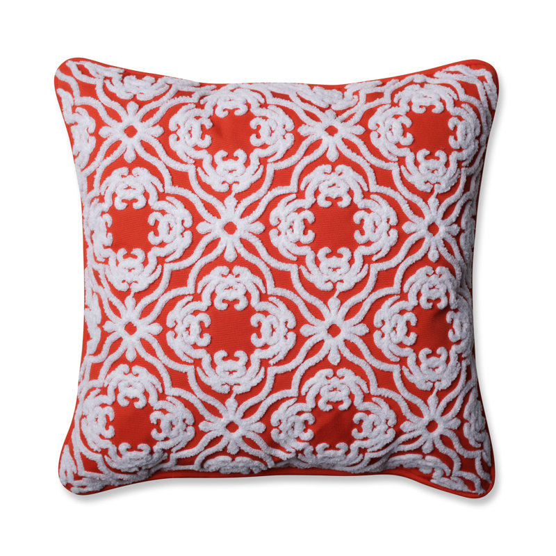 Allee Outdoor/Indoor Throw Pillow, Mango