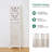 67x90'' Wood Carved Folding Room Divider – Freestanding Privacy Screen for Home, Office, Garden & Terrace-126671337-126671339
