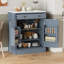 Rangement pour buffet moderne autoportant, ensemble de 2-1868840912