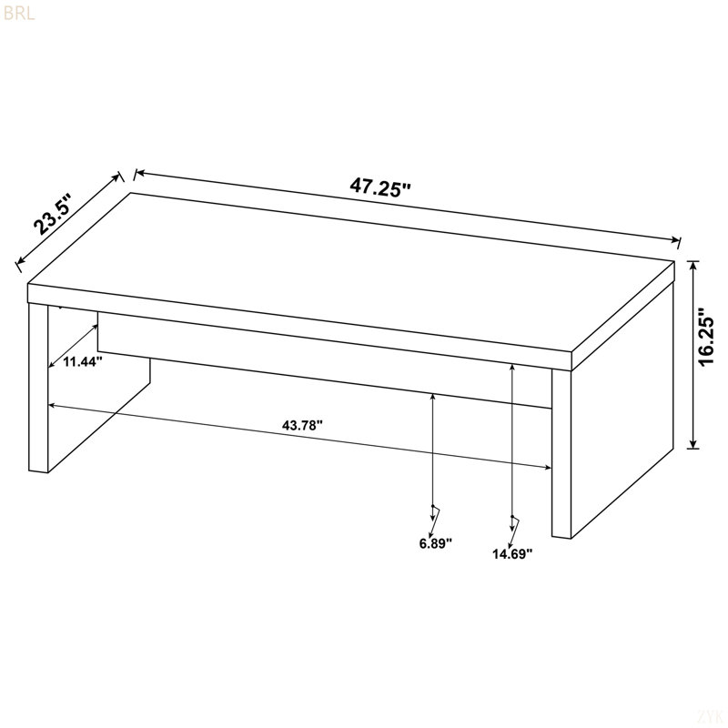 2-Piece Rectangular Coffee And End Table Set