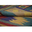 Tapis multicolore à rayures multicolores 8 x 10 de style tribal unique