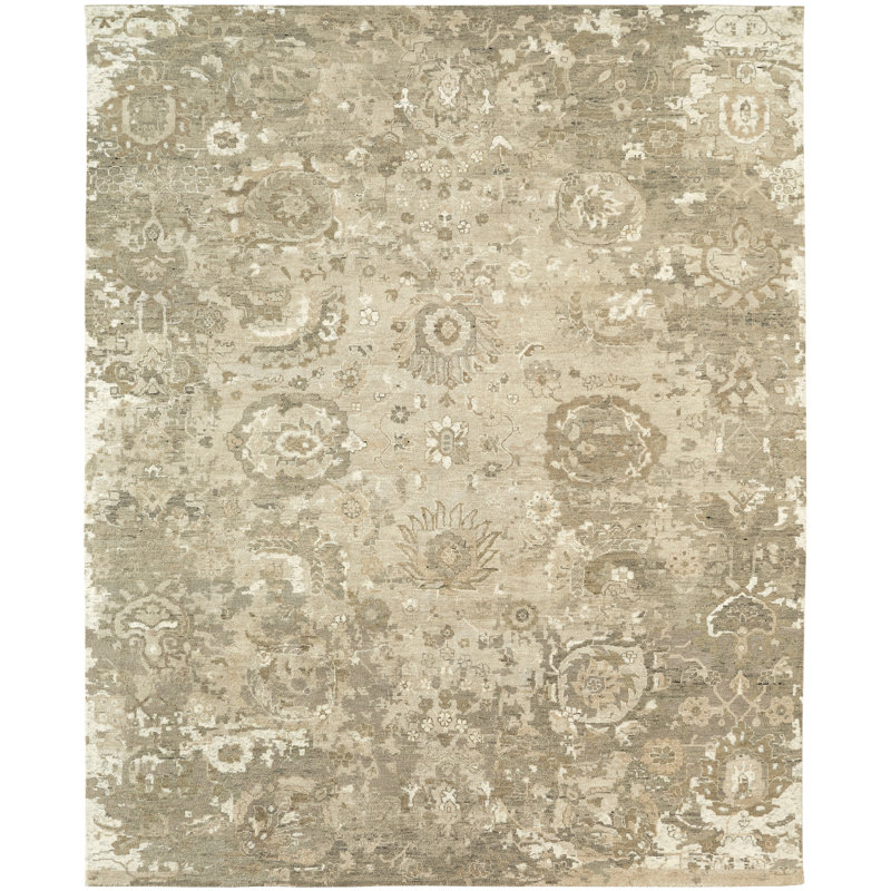 Stilson Hand Knotted Wool Indoor Rug, Rectangle 9' x 12'