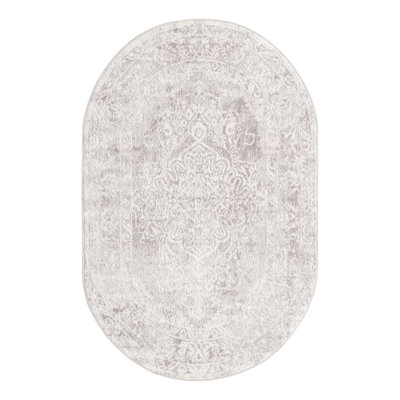 Audres Oriental Gray/Ivory Area Rug