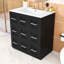 Armoire de meuble-lavabo moderne - rangement polyvalent avec compartiments, tiroir basculant-1662372737