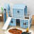 Loft Bed With Slide, Tent And Tower, Castle Inspired Design-701685263-701685261