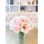 Real-Touch Pink Roses & White Hydrangeas Centerpiece