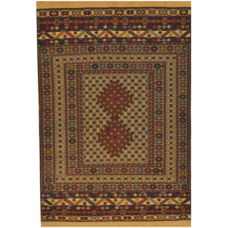 Wool Geometric Indoor Rug