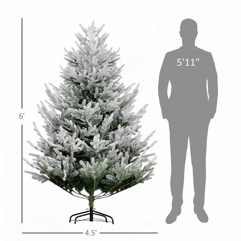 Arbre de Noël artificiel 6 pieds, 5.91'