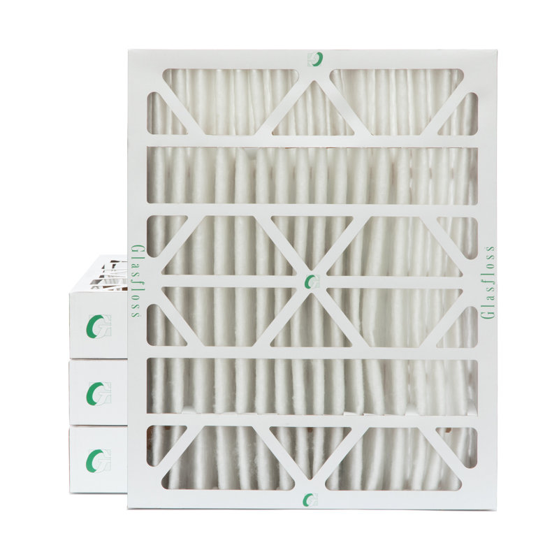 Filtres à air plissés Glassfloss ZL MERV 10, H 25 po x l 20 po x P 4 po