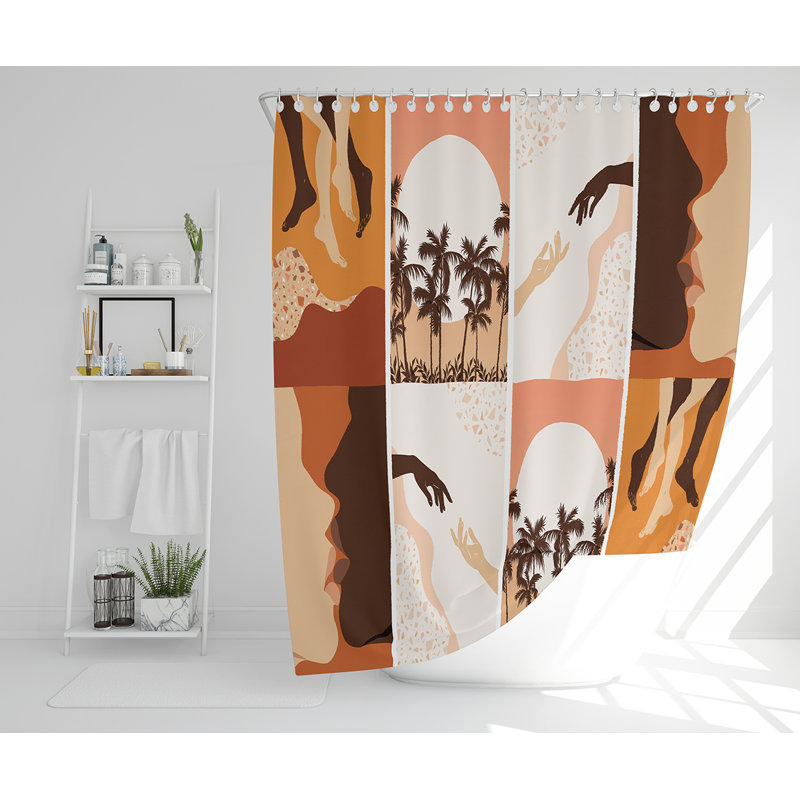 Ella-Grace 13 Piece Polyester Shower Curtain Set