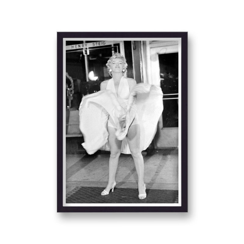 Marilyn Monroe 7 Year Itch Iconic Pose - Single Picture Frame Print