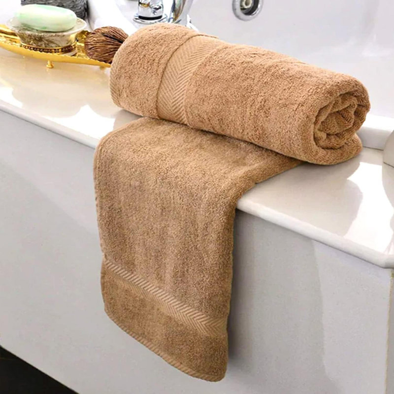 Ensemble de 6 serviettes de bain KAHAF - Léger - Absorbant - 100% coton - Serviettes de douche