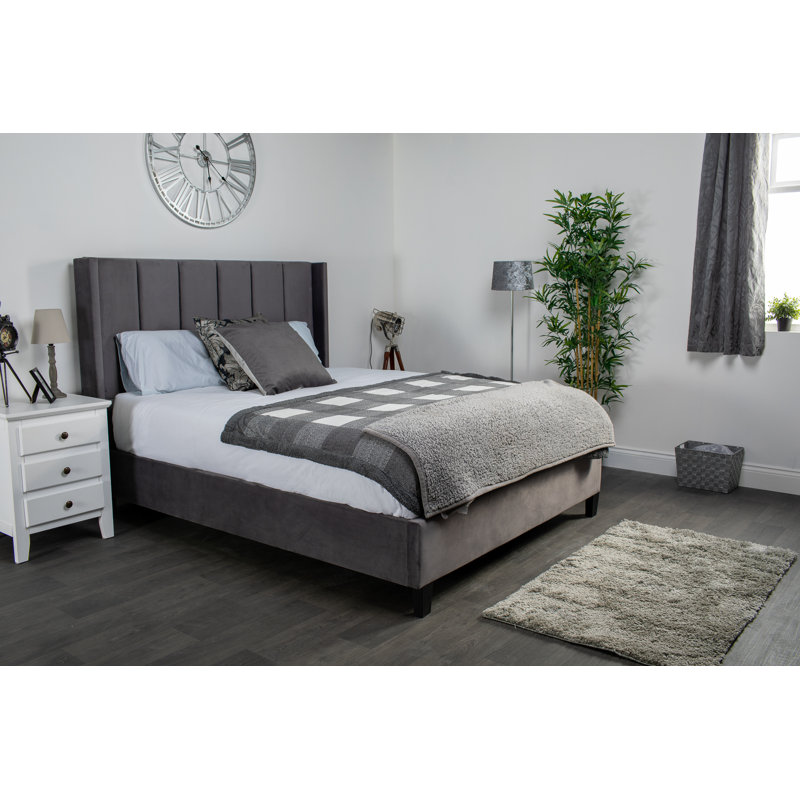 Upholstered Velvet Bed, Double (4'6)