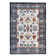 Aleyssi Traditional Bordered Durable Performance Blue/Yellow Area Rug