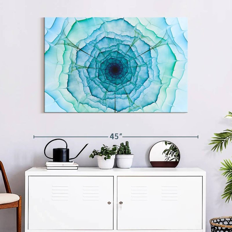 Avery Abstract Fractal Flower, 26" H x 39" W