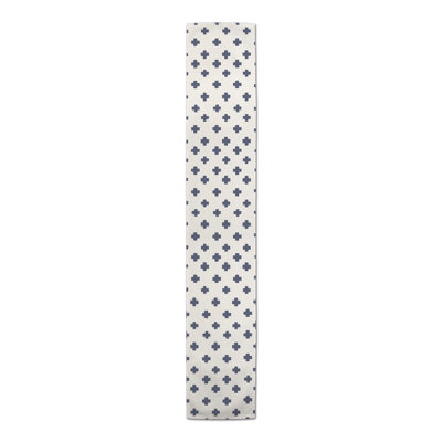 Cross Pattern Blue 5 Table Runner