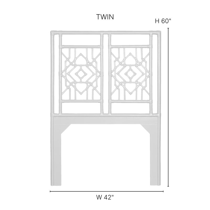 Tulum Bed, Extra-long Twin, White