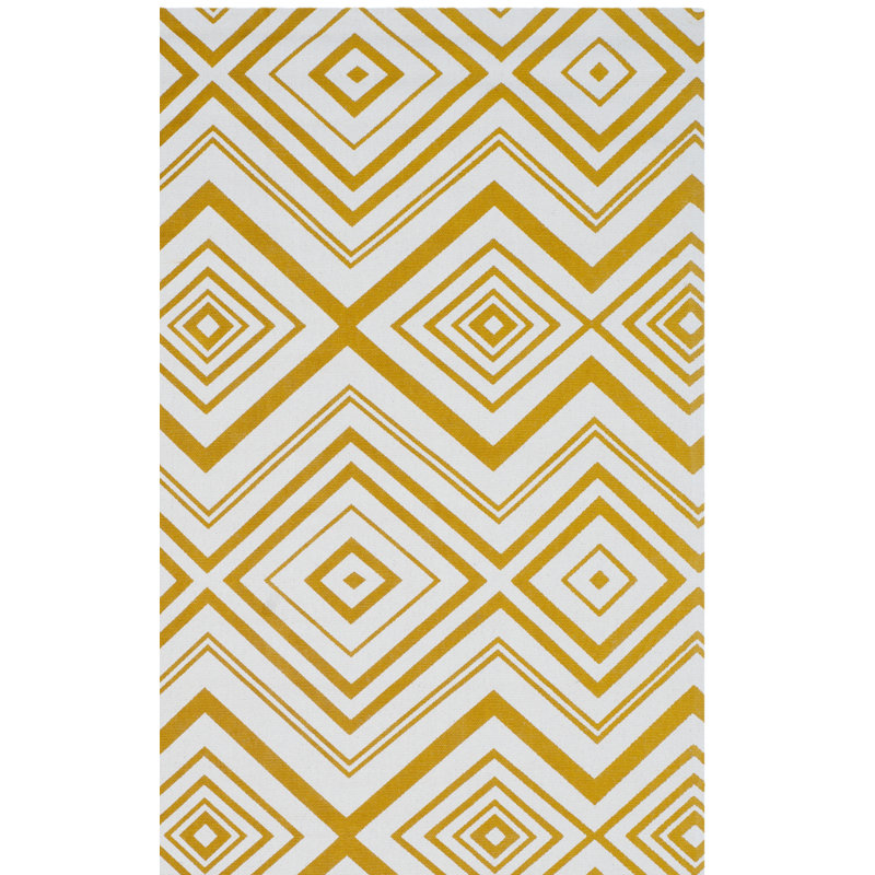 Sonny Cedar Brook Hand Loomed Cotton Geometric Rug, Rectangle 2'3" x 3'9"