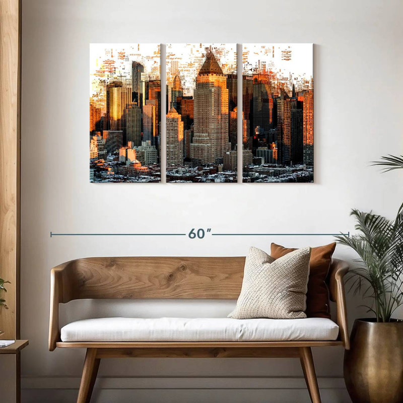 «Sirci New York Buildings Abstract», H 28 po x l 45 po