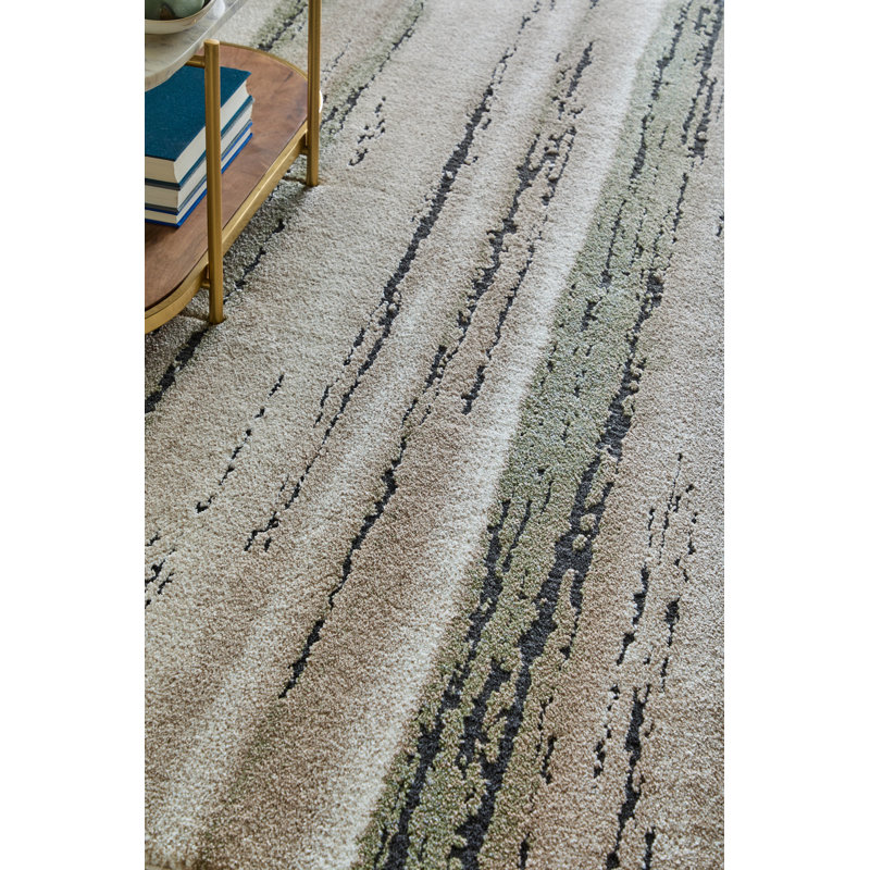 Tapis moderne à rayures Odera, Rectangulaire 2 pi x 3 pi