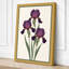 Irises in Violet Botanical - Wrapped Canvas-40885938-40885966