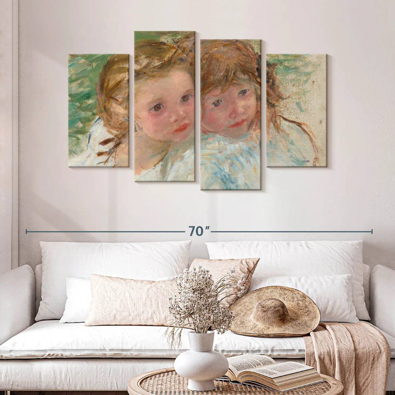 Leisha Two Little Sisters, 32" H x 52" W