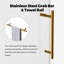 56-60" W x 66" H Frameless Single Sliding Shower Door, 5/16" Tempered Glass, Brushed Gold