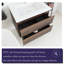 Meuble-lavabo mural simple 30 po avec plateau en résine Tarini-1855220075-1855220074