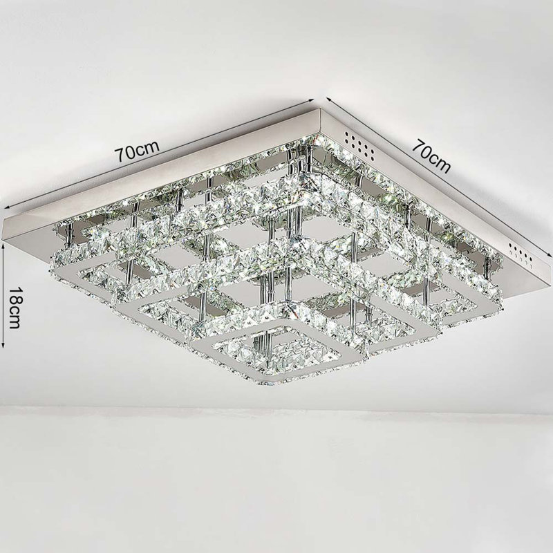 Hurley LED Flush Mount, 23cm H x 70cm W x 70cm D