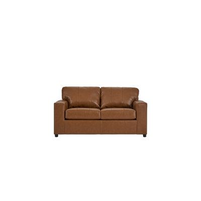 Causeuse en cuir véritable 62 po Ilmo