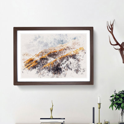 Winter in the Mountains - Framed Print