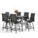 Minehead Rectangular 6 - Person 67" Long Bar Height Dining Set