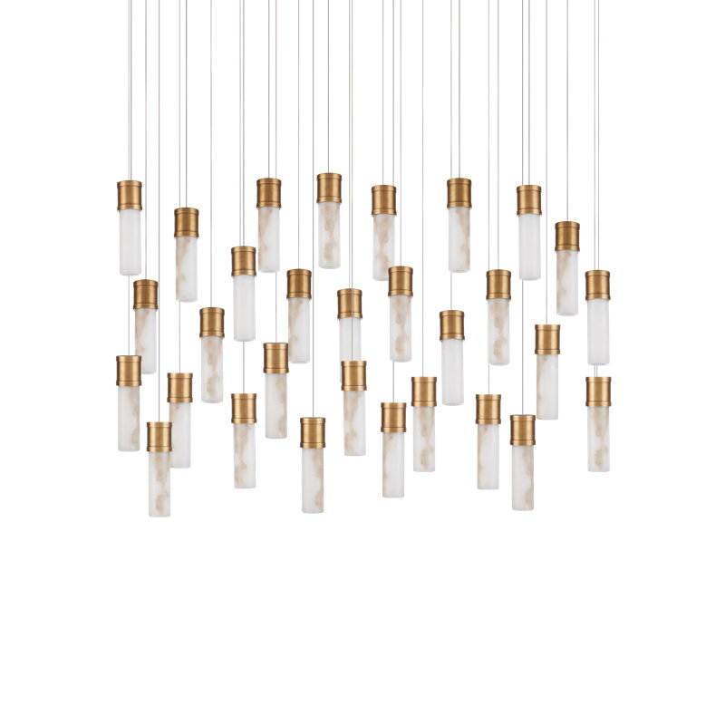 Cannula LED Pendant, 21.5" H x 54" W x 18" D, 4500 Lumens