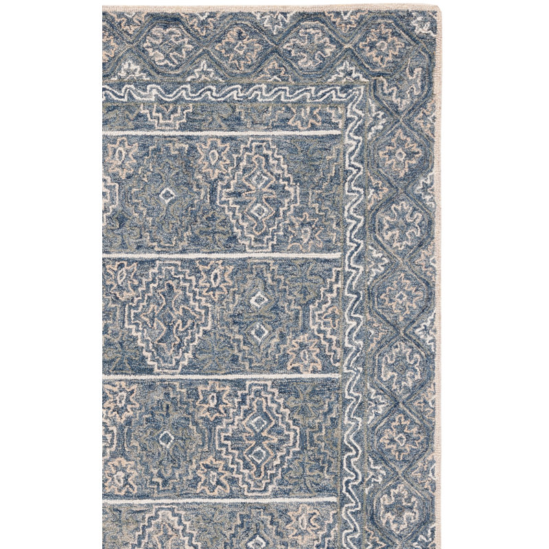 Deyoung Hand Tufted Wool Geometric Rug, Rectangle 2' x 3'
