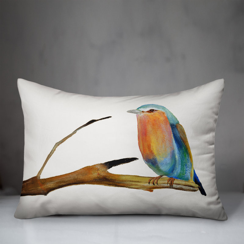 Outdoor Reversible Throw Pillow, White