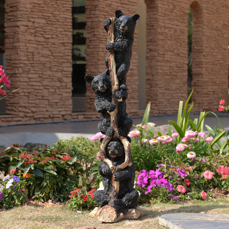 Standing Tall Black Bear Statue