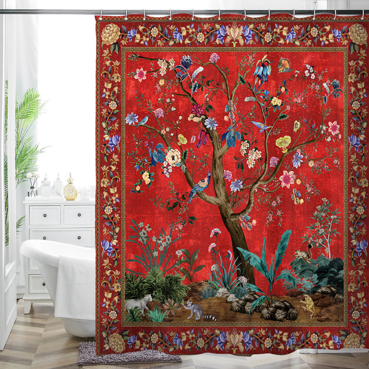 Floral Shower Curtain Hooks 