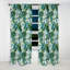 Motif tropical azure brise II - rideau floral - rideau occultant floral - 1 panneaux-107545744