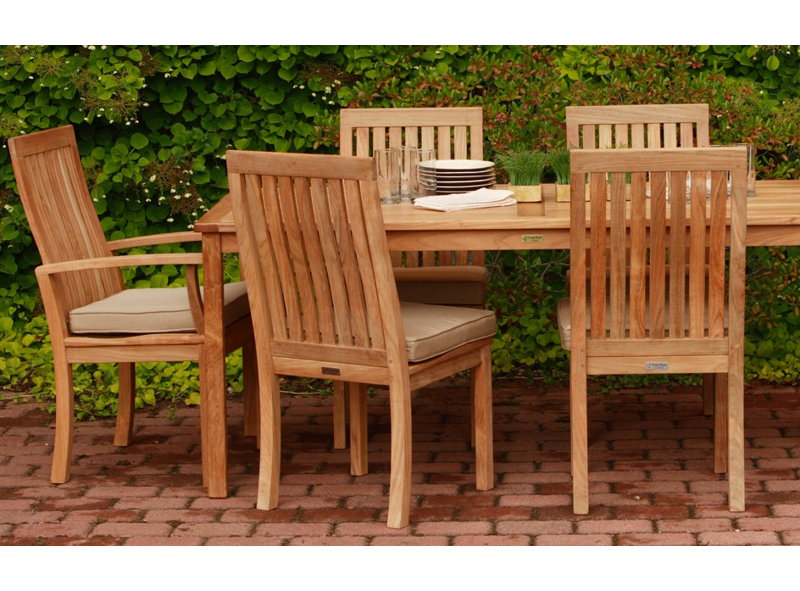 Chelsea Outdoor 13 - Piece Teak Dining Set