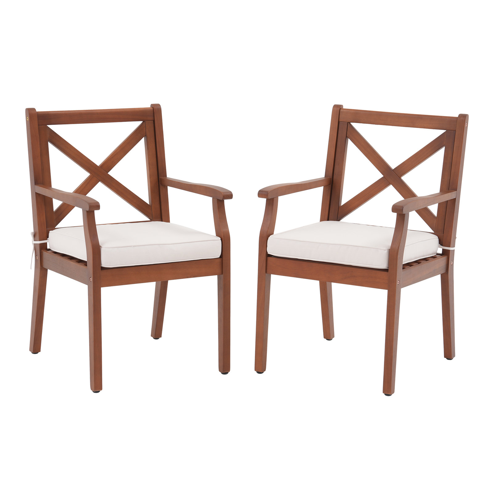 Outdoor Patio Eucalyptus Dining Chair