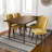 Arlonn 5-Piece Mid-Century Dining Set W/ 4 Velvet Dining Chairs-1071907362