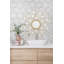 Carrelage mural mosaïque en métal 10 po x 12 po Artemis Hexagon-54243603