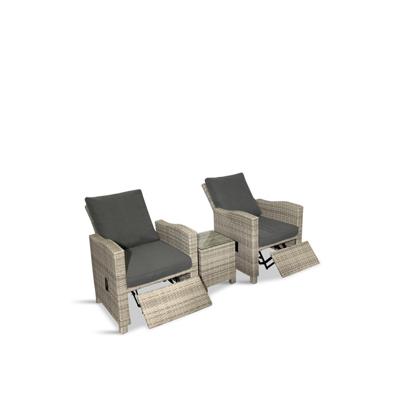 LG Outdoor 2 seater Provence reclining conversation set