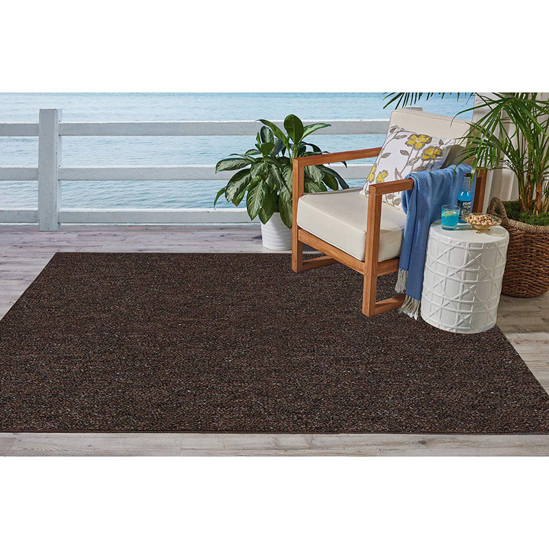 Amoritta Furnish my Place Modern Indoor/Outdoor Commercial Solid Color Rug - Pet and Kids Friendly Rug, Stain Resistant, Floor Carpet for Living Room & Hallway, Wedding - Chocolate